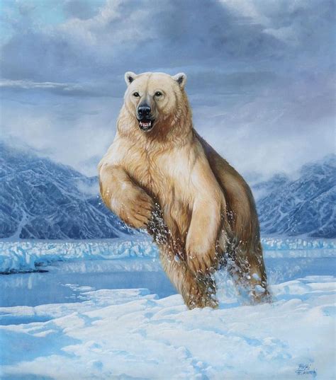 Polar Bear By Roberto Bianchi Polar Bear Art Bear Paintings Polar Bear