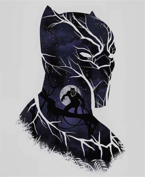 Black panther is one of the newest additions to the ever growing mcu. Black Panther | Desenho de pantera negra, Black panther ...