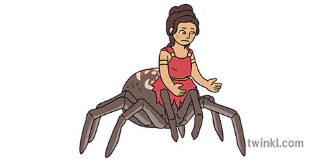 Greek Mythology Arachne Png Illustration Twinkl
