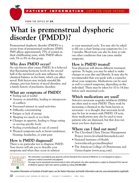 What Is Premenstrual Dysphoric Disorder Pmdd Cleveland Clinic