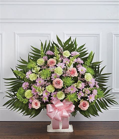 Lily's port macquarie florist delivers sympathy flowers to funeral homes and cemeteries in port macquarie. Pastel Floral Sympathy Floor Basket at From You Flowers