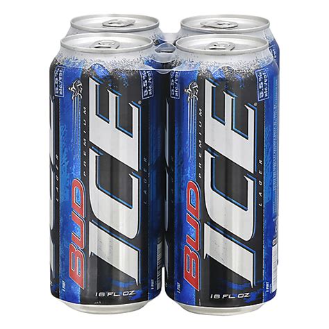 Bud Ice® Beer 4 Pack 16 Fl Oz Cans Beer Carlie Cs