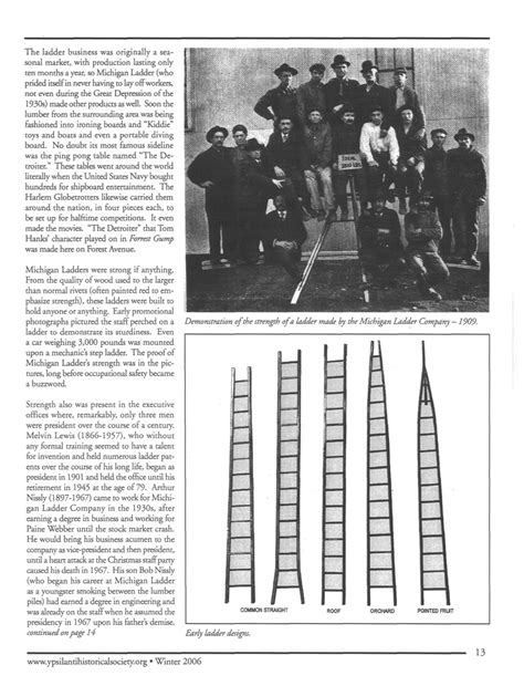 Michigan Ladder Company Americas Oldest Ladder Manufacturer Ann