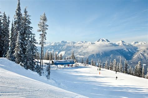 Wintersport In Revelstoke In British Columbia Canada
