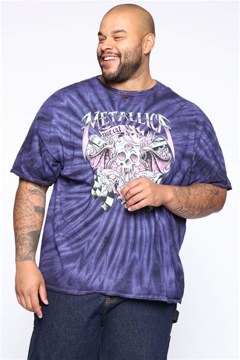 Metallica Nor Cal Tie Dye Short Sleeve Tee Blackcombo Mens Graphic
