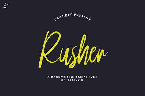 Rusher (Font) by Ahgo Studio · Creative Fabrica