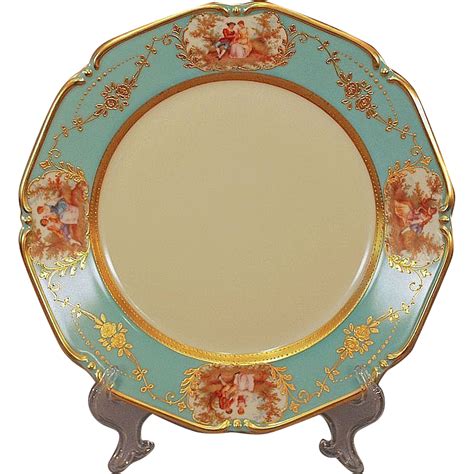 Zwiebelmuster) is a porcelain tableware pattern for dishware originally manufactured by meissen porcelain since the 18th century, and since the last 19th century has been copied by other companies. Vintage Aqua Celeste Blue Serving Dinner Plate Romantic ...
