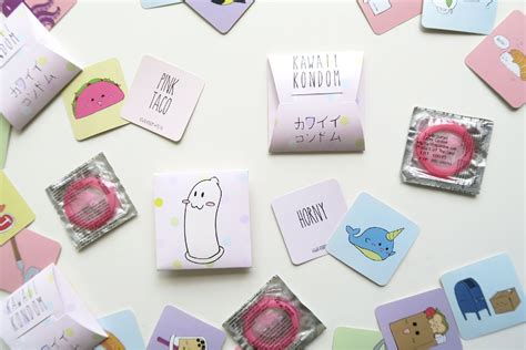 Condoms With Trading Cards So Cute Kawaii Condoms Cute