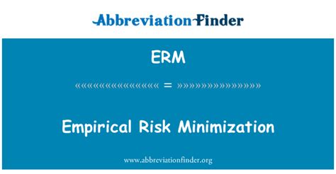 Definição De Erm Minimização De Riscos Empíricos Empirical Risk