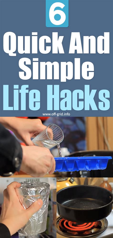 6 Quick And Simple Life Hacks Simple Life Hacks Simple Life Life Hacks