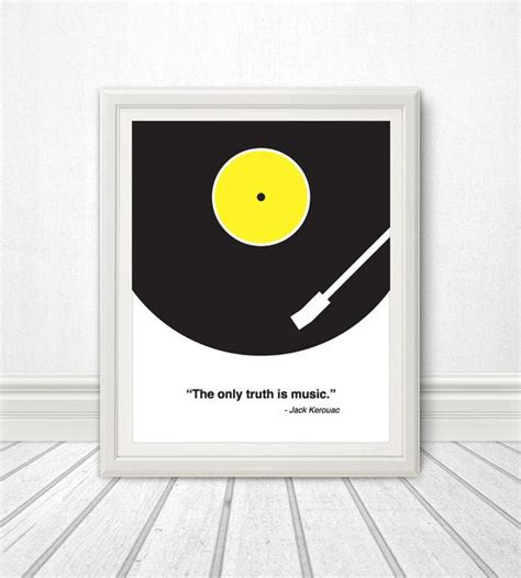 The Only Truth Is Music Jack Kerouac Jack Kerouac Quote Etsy Music