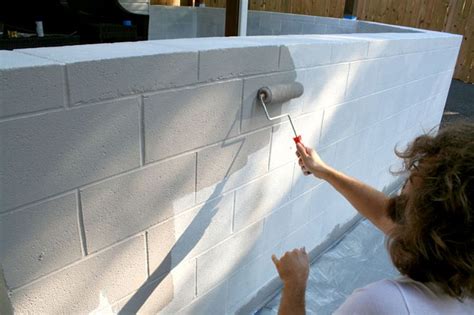 Whether used for an outdoor garden wall or as an interior basement wall, paint provides one answer for dressing up the boring gray blocks. Little Things Bring Smiles: .How To Paint Cinder Block ...
