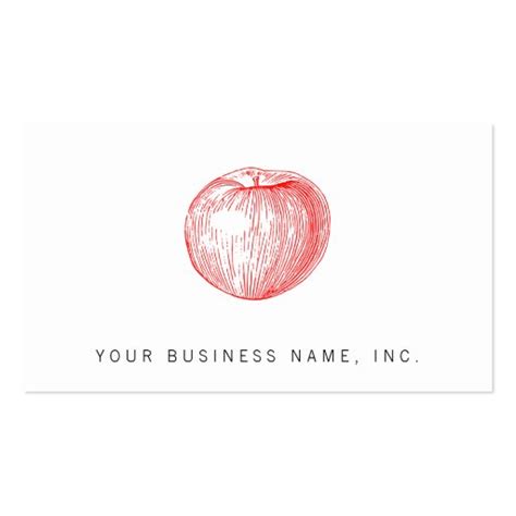 Sep 29, 2020 · the apple card doesn't have a card number or ccv code like other credit cards, but you can use apple pay to generate a secure card number at any time. Candy Apple Red Letterpress Apple Business Card | Zazzle