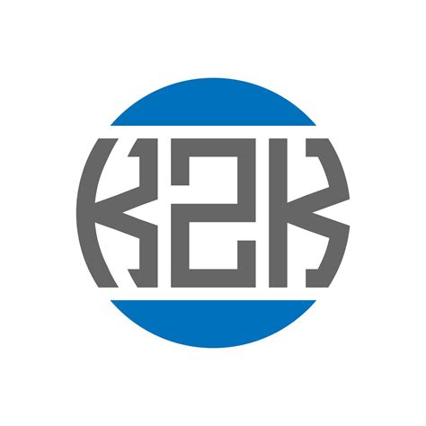 kzk letter logo design on white background kzk creative initials circle logo concept kzk