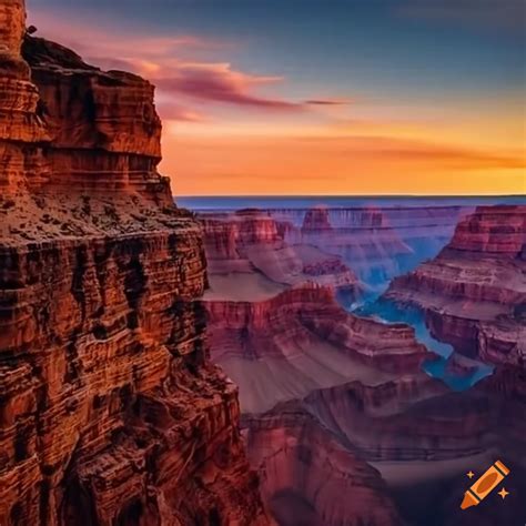 Portrait Of The Grand Canyon In Spring On Craiyon