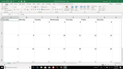 Creating And Customizing Calendars In Excel The Tech Url