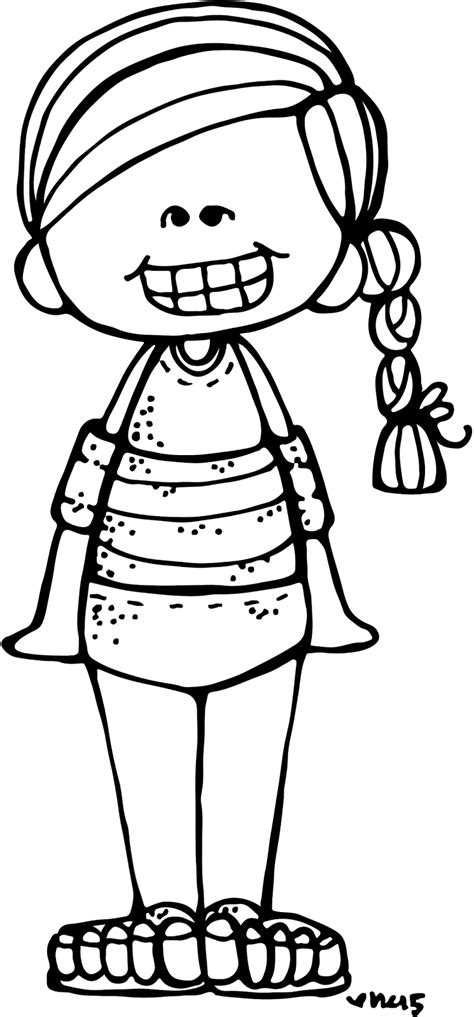 Happy Girl Clipart Black And White Clip Art Library