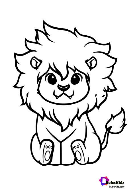 Cute Lion King Coloring Page Collection of animal coloring pages for teenage printable that you