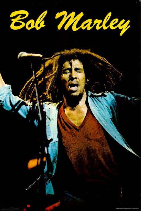 Bob Marley Vintage Poster ©1982 Pace Minerva Printed In