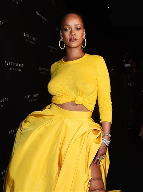 Rihanna Serves Up Eggy Hi Lo At The Fenty Beauty Launch