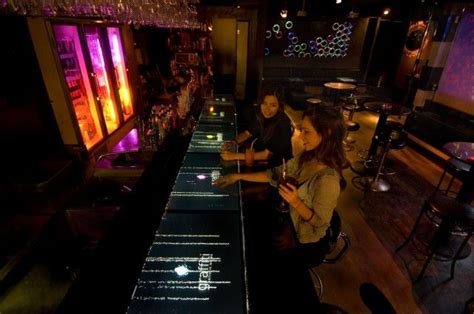 The Worlds Most Futuristic Bars Interactive Lcd Units Vip Card