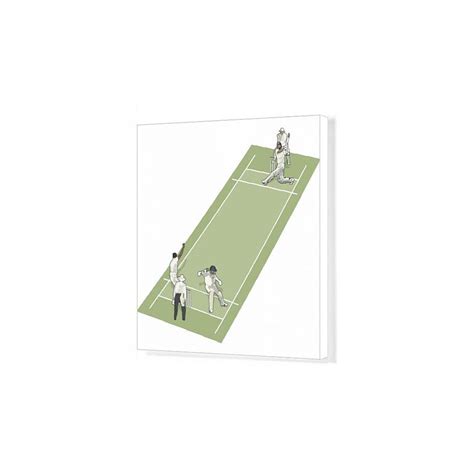 Maybe you would like to learn more about one of these? (20x20 (50x50cm)) Wicket keeper, batters and umpire on cricket field (Canvas Print) on OnBuy