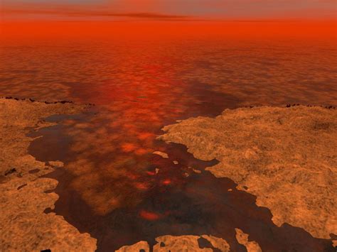 Ice May Float In Saturn Moon Titans Seas Space