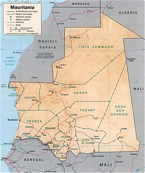 Jungle Maps Map Of Africa Mauritania