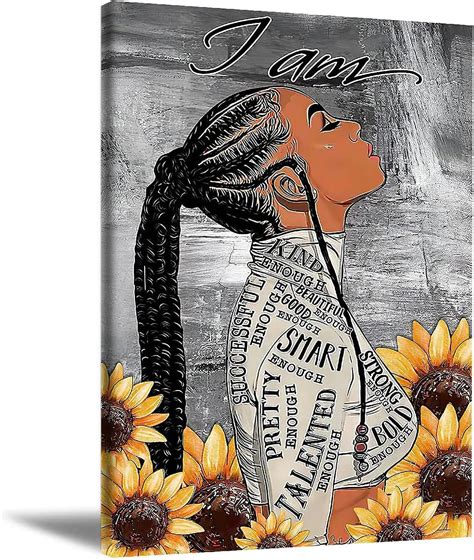 Buy Art African American Wall Art Black Queen Wall Art Sunflower Woman
