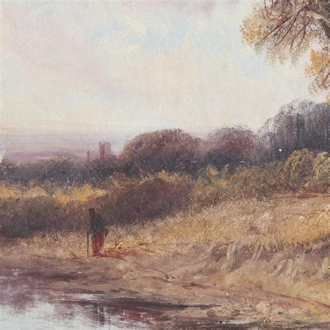 J Herbert Late 19th Century Landscape Oil Painting Ebth