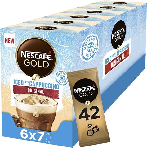 Nescafé Gold Iced Cappuccino oploskoffie doosjes à zakjes bol com