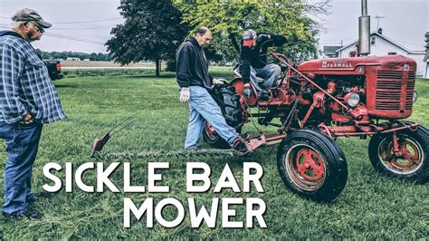 Farmall Super A With Sickle Mower Installing For The First Time Youtube