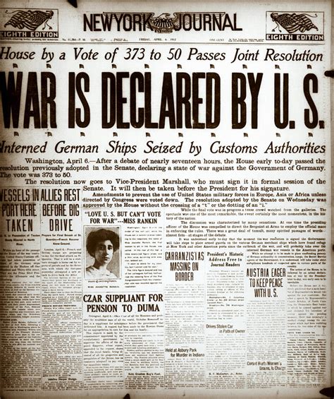 Newspaper Headline War Is Declared Photograph By Bettmann