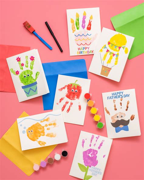 American Crafts The Best Ideas For Kids Handprint Card Kit In 2021