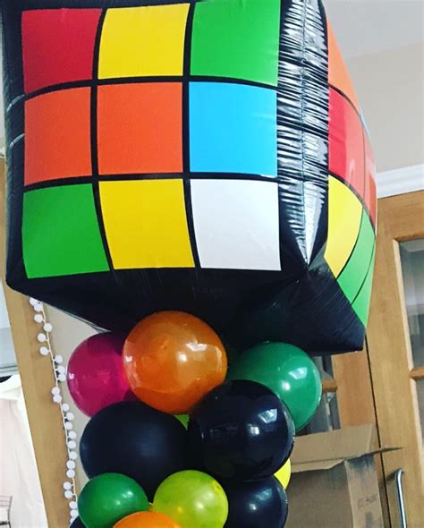 Rubix Cube Balloon Cubo Magico Rubik Fiesta