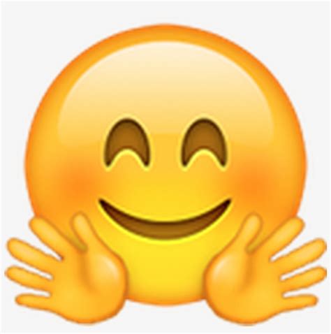 Hand Emoji Clipart 100 Percent Hug Emoji Iphone Transparent Png