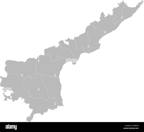 Andhra Pradesh Map Cut Out Stock Images Pictures Alamy