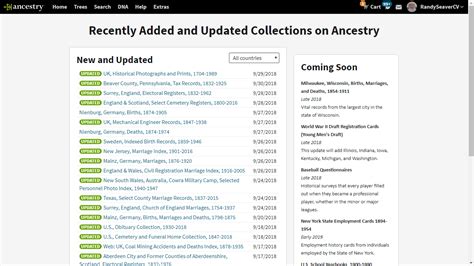 Get your ancestry gift card and explore your family tree. Genea-Musings: Added or Updated Ancestry.com Record Collections - Week of 7 to 13 October 2018
