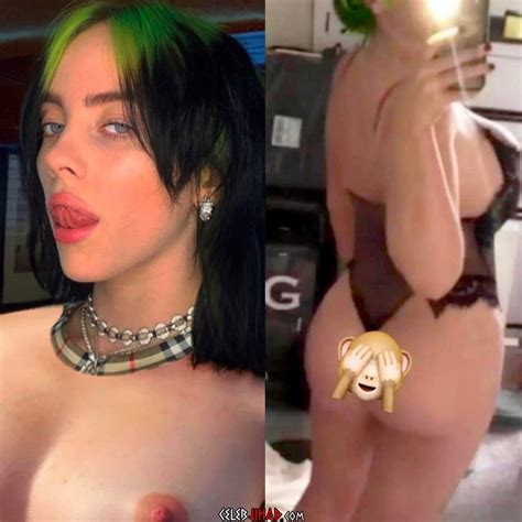 Billie Eilish Topless Tit Teasing Celebrities Me Sexiz Pix