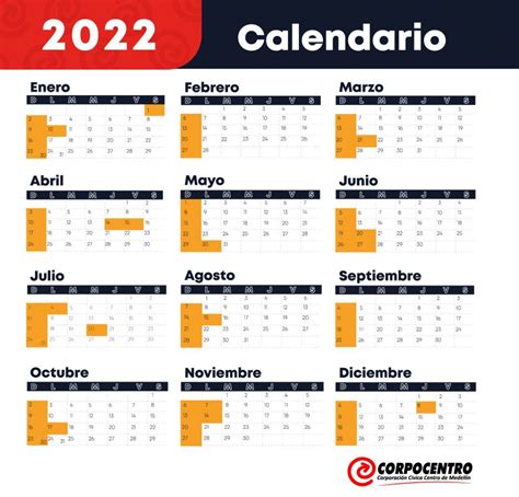 Impulso Carne Garaje Calendario 2022 Con Festivos Docena Coser Puntuación