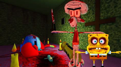 I Escaped Suicide Squidwards Haunted House In Roblox 😳 Spongebobexe