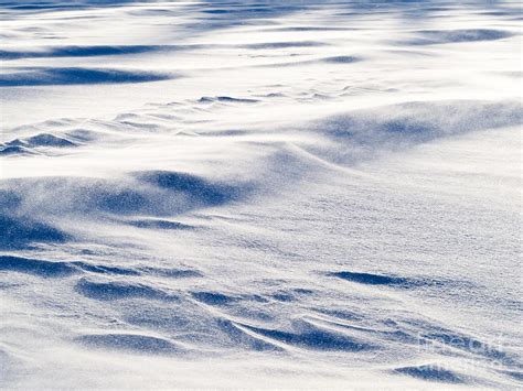 Wind Drift Snow Flying Over Snow Surface Refief Photograph By Stephan