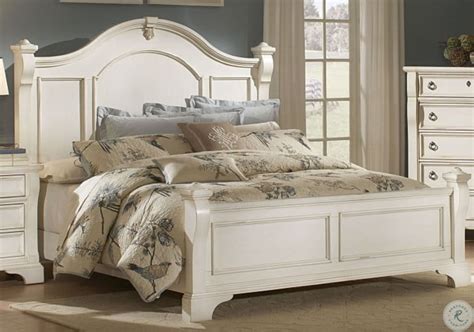Heirloom White King Poster Bed From American Woodcrafters 2910 66pos