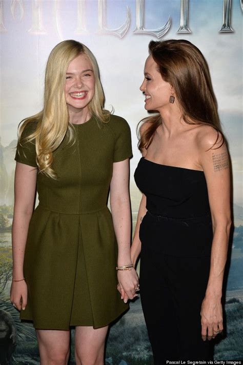 Elle Fanning Is Clearly The Key To Angelina Jolies Happiness Elle Fanning Angelina Jolie