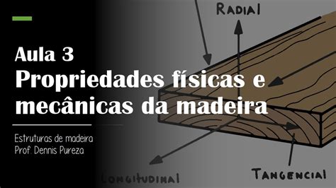 Estruturas De Madeira Aula 3 Propriedades Físicas E Mecânicas Youtube