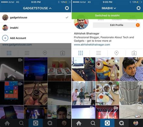 How To Switch Between Multiple Accounts On Instagram