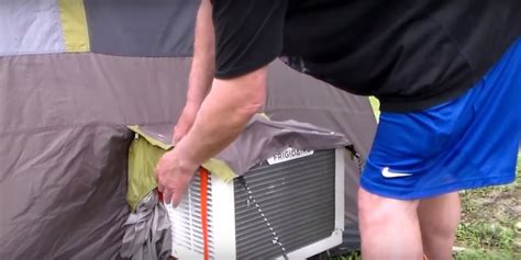 It sleeps up to 6 people, has big openings. The Best Tent Air Conditioner Ever Made - Camping Habits