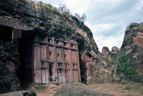 Ethiopia Lalibela Rock Cut Church Of Abba Libanos