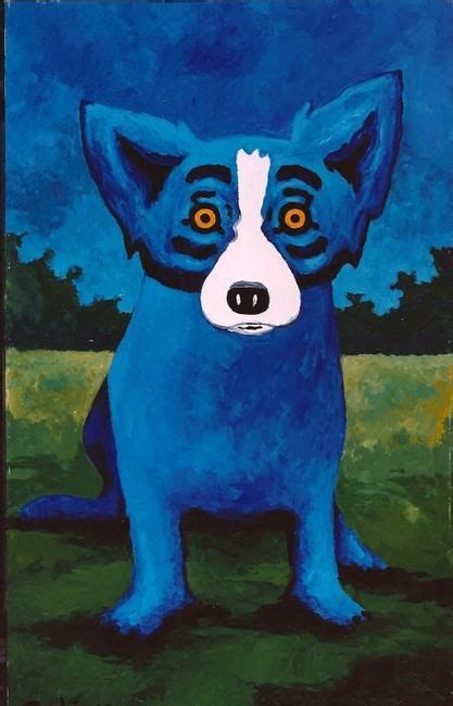 George Rodrigue Blue Dog Painting Blue Dog Art Dog Paintings