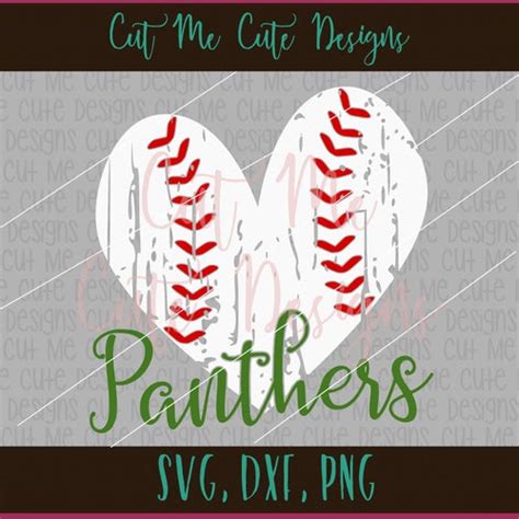 Panthers Baseball Svg Softball Laces Download File Baseball Etsy